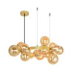 Brilagi - LED Luster na lanku MILLA 15xG9/3W/230V zlatá