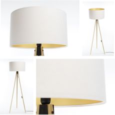 Stojacia lampa STANDART 1xE27/60W/230V biela/béžová