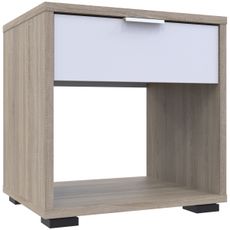 NABBI Nosen N2 nočný stolík dub sonoma / biela