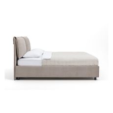 Čalúnená dvojlôžková posteľ taupe s úložným priestorom s matracom/s roštom 180x200 cm Myra Pillow – Bonami Selection