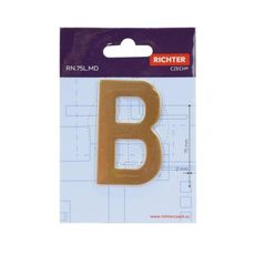 RN.75L.MD písmeno "B" 75mm medené medená
