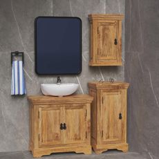 indickynabytok.sk - Skrinka do kúpeľne Guru 40x80x35 indický masív mango