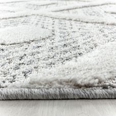 Ayyildiz , Kusový koberec Pisa 4707 Grey kruh, 120x120 (priemer) kruh, šedá, obývacia izba