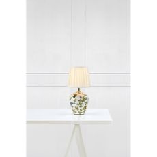 Biela stolová lampa s textilným tienidlom (výška 33 cm) Mansion – Markslöjd