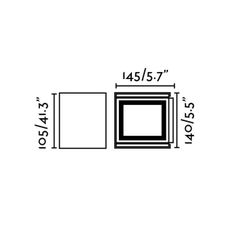 FARO 70270 - LED Vonkajšie nástenné svietidlo OLAN 2xLED/3W/230V IP54