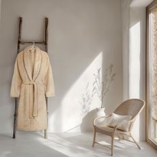 Béžový župan z mikroplyšu veľkosť XL/XXL Polyvelvet – Good Morning