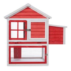 OneConcept Villa Gallo, kurín, 2 hniezda, 120 x 122 x 127,5 cm, drevo