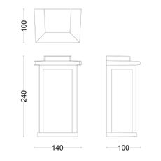 Philips - Vonkajšie nástenné svietidlo MIRTH 1xE27/25W/230V IP44