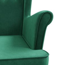 Detské kreslo ušiak VELO mini - model 2 Zelená
