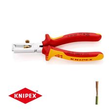 Odstraňovacie kliešte 160 mm - 1000 V. KNIPEX 11 06 160 - chrómované, viaczložkové VDE objímky