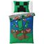 Detské obliečky Minecraft Creeper Explode, 140 x 200 cm, 70 x 90 cm