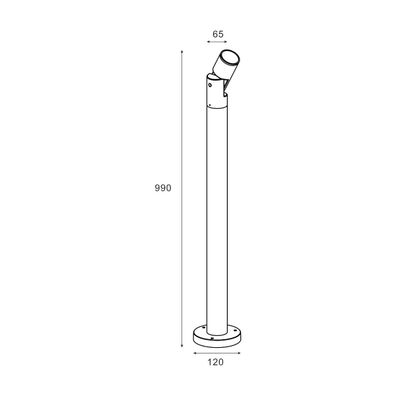 Zuma Line SJ14402 - Vonkajšia lampa NOCTURNE 1xGU10/35W/230V IP65 čierna