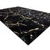 Dywany Łuszczów Kusový koberec Gloss 410A 86 3D mramor black/gold - 240x330 cm