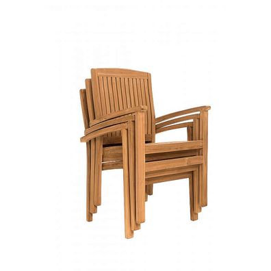 Deokork Záhradné pevné kreslo HARMONY (teak)