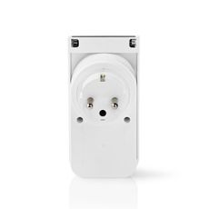 Nedis Wi-FiPO120EWT − Vonkajšia inteligentná zásuvka 3680W/TYPE/230V Wi-Fi IP44