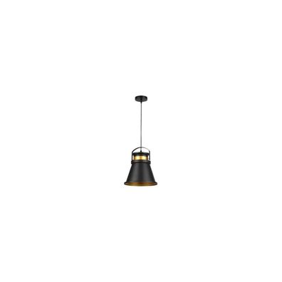 Luster na lanku TAO 1xE27/60W/230V pr. 25 cm čierna