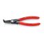 KNIPEX 48 41 J21 presné kliešte na vnútorné poistné krúžky, 165 mm - protišmyková rukoväť