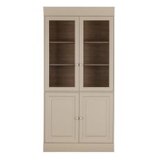 Sivá vitrína z borovicového dreva 105x215 cm Chow – vtwonen