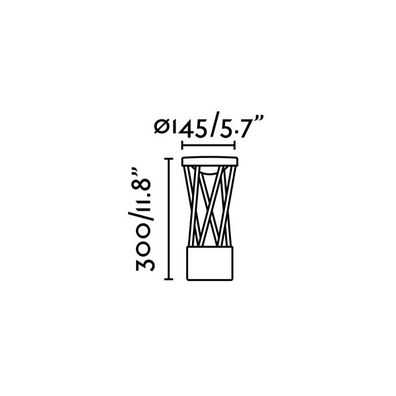FARO 71286 - LED Vonkajšia lampa TWIST LED/10W/230V IP65