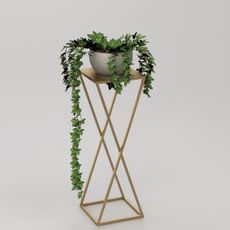Stojan na kvetiny 70x24 cm zlatá