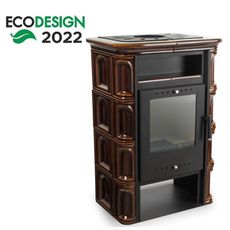 Krbové kachle Coria hnedé 6kW