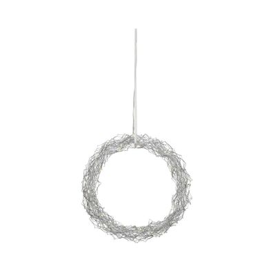 Markslöjd 703442 - LED vianočná dekorácia JULLE 30xLED/0,03W/3xAA strieborná