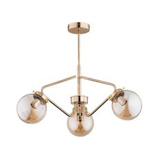 Luster na tyči BARSUM 3xE14/10W/230V zlatá