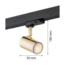Argon 4328 - Bodové svietidlo do lištového systému HORTA 1xGU10/5W/230V mosadz