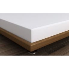 Biele napínacie bavlnené prestieradlo 160x200 cm - Mijolnir