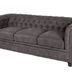 Dizajnová trojsedačka Chesterfield II 205 cm antik sivá