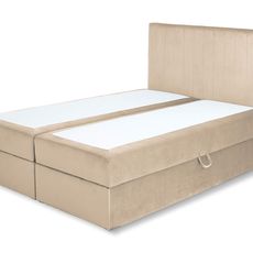 Wilsondo Čalúnená boxspring posteľ Kayla - béžová Rozmer: 180x200