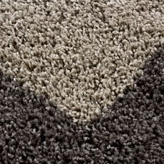 Ayyildiz , Kusový koberec Life Shaggy 1503 taupe kruh, 200x200 (priemer) kruh, hnedá, obývacia izba