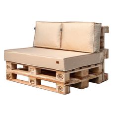 Golden Garden Paletové sedenie GG128 podsedák a vankúš 120cm x 80cm x 15cm krémová