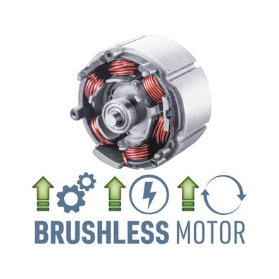 Vŕtací skrutkovač aku s príklepom SHARE20V, BRUSHLESS, bez batérie a nabíjačky