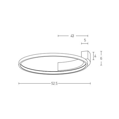 Zambelis 2077 - LED Nástenné svietidlo LED/31W/230V pr. 52,5 cm biela