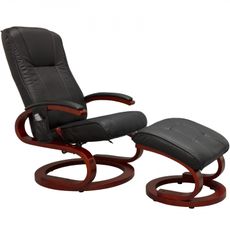 Židle k PC GT Relax Racer s podnožkou, bílo-černá