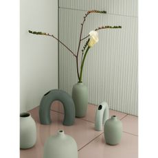 Zelená keramická váza (výška 12 cm) Kagetsu – Blomus