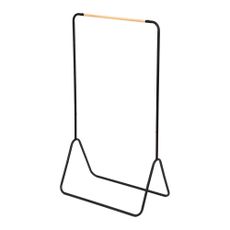Čierny stojan na oblečenie Compactor Elias Clother Hanger, výška 145 cm