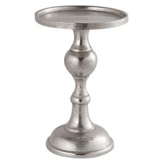 Estila Dizajnový antický svietnik Farrah v striebornej farbe z kovu 18cm