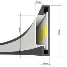 Thoro TH.223 - LED Stropné svietidlo RIO LED/30W/230V CRI 95 4000K pr. 55 cm zlat