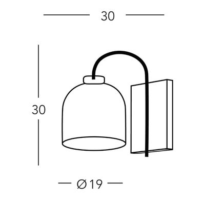 Kolarz A1352.61.Au.100-Nástenná lampa NONNA 1xE27/60W/230V jelene dub/biela/zlatá