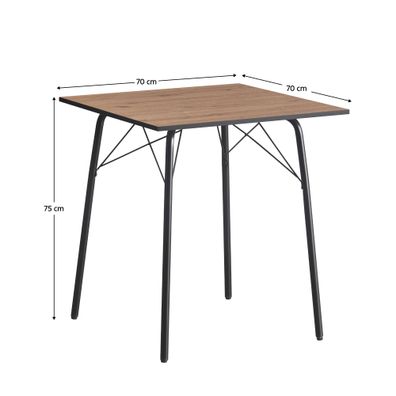 KONDELA Nalak Typ 1 70 jedálenský stôl dub artisan / čierna