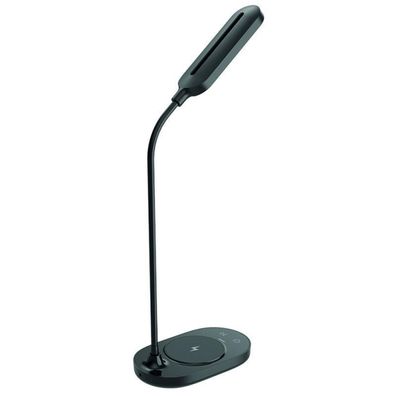 LED Stmievateľná dotyková lampa s bezdrôtovým nabíjaním OCTAVIA LED/7W/230V čierna
