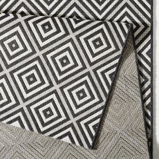 Hanse Home , Kusový koberec Meadow 102470 Black – na von aj na doma, 200x290, čiernobiela, chodba / predsieň