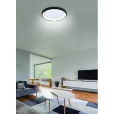 Azzardo AZ5075 -LED Stmievateľné stropné svietidlo ANTONIO LED/80W/230V čierna + DO