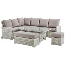 Ambia Garden JEDÁLENSKÁ TERASOVÁ SÚPRAVA kov, plast, sklo, textil