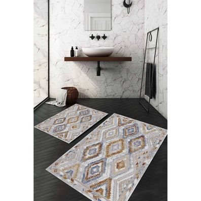Sivé kúpeľňové predložky v súprave 2 ks 60x100 cm – Mila Home