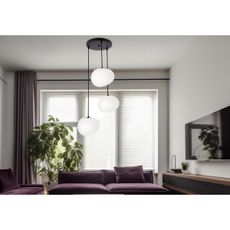 Luster na lanku STONES 3xE27/40W/230V