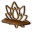 Polica v prírodnej farbe 33 cm Lotus – Kalune Design