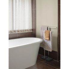 Oranžový/béžový froté uterák z Bio bavlny 50x100 cm Arto – Blomus